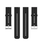 Solid Color Silicone Stainless Steel Silver Buckle Watch Band - Image 8
