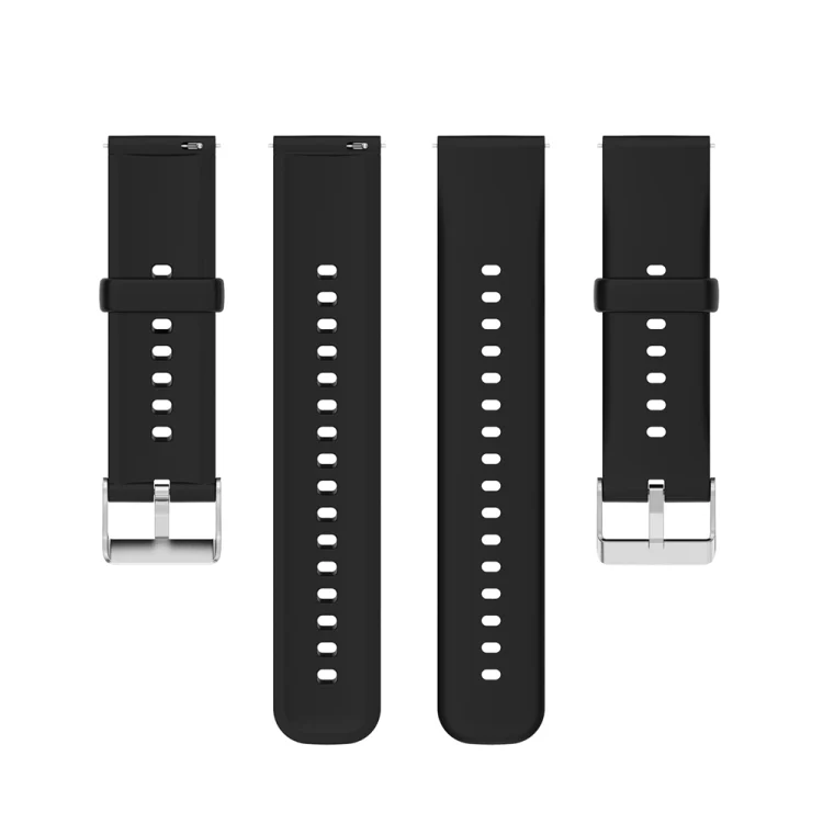 EDA004931001A_4.webp Solid Color Silicone Stainless Steel Silver Buckle Watch Band - Image 8