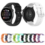 Solid Color Silicone Stainless Steel Silver Buckle Watch Band - Image 2