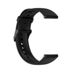 Solid Color Silicone Stainless Steel Black Buckle Watch Band - Image 6