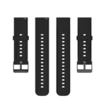 Solid Color Silicone Stainless Steel Black Buckle Watch Band - Image 8