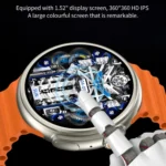Z78 Ultra 1.52 inch Round Screen HD Smart Watch Supports Heart Rate/Blood Oxygen Monitoring - Image 2