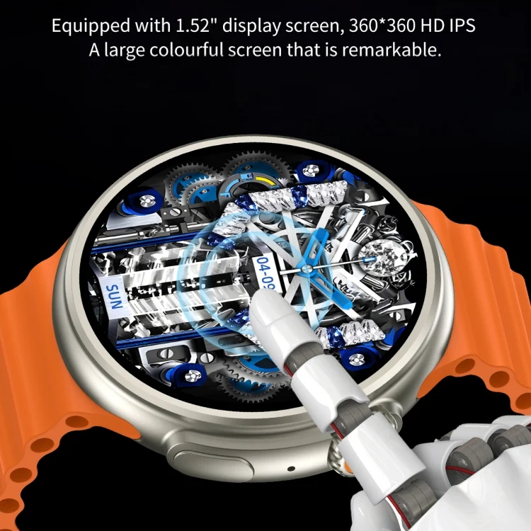 EDA0049373_B1.webp Z78 Ultra 1.52 inch Round Screen HD Smart Watch Supports Heart Rate/Blood Oxygen Monitoring - Image 2