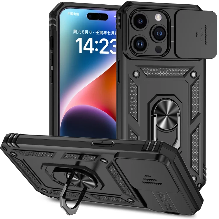 Sliding Camshield Holder Phone Case, For iPhone 15 Pro Max, For iPhone 15 Pro