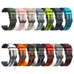 18mm Weave Two-Color Silicone Watch Band - Image 2