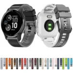 18mm Weave Two-Color Silicone Watch Band - Image 3