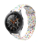 20mm Sports Rainbow Dots Silicone Watch Band