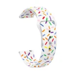 20mm Sports Rainbow Dots Silicone Watch Band - Image 4