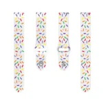 20mm Sports Rainbow Dots Silicone Watch Band - Image 5