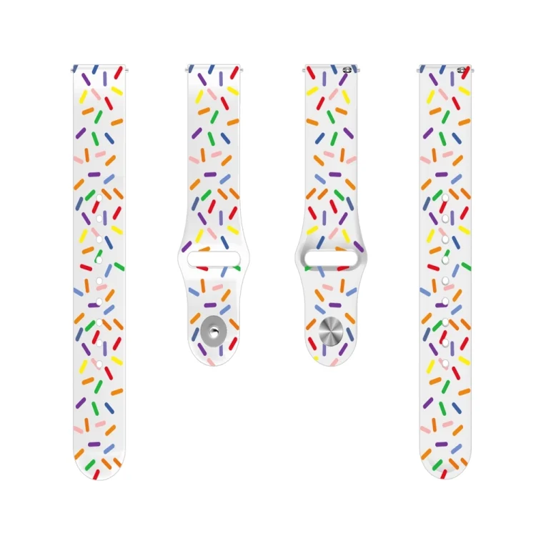 EDA004941701A_2.webp 20mm Sports Rainbow Dots Silicone Watch Band - Image 5