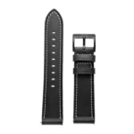 Stitching Black Buckle Genuine Leather Watch Band - Image 5