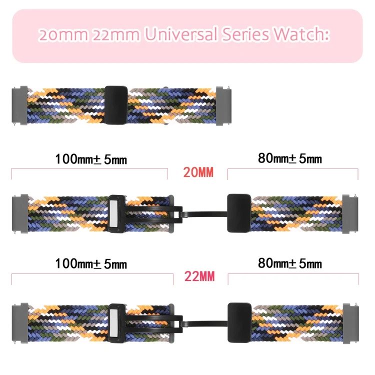 EDA0049444_B2.webp 20mm Magnetic Fold Clasp Woven Watch Band - Image 3