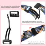 20mm Magnetic Fold Clasp Woven Watch Band - Image 4