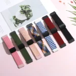 20mm Magnetic Fold Clasp Woven Watch Band - Image 7