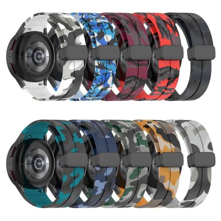 EDA0049452_B3.webp Magnetic Clasp Camouflage Silicone Watch Band - Image 4