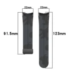Magnetic Clasp Camouflage Silicone Watch Band - Image 6