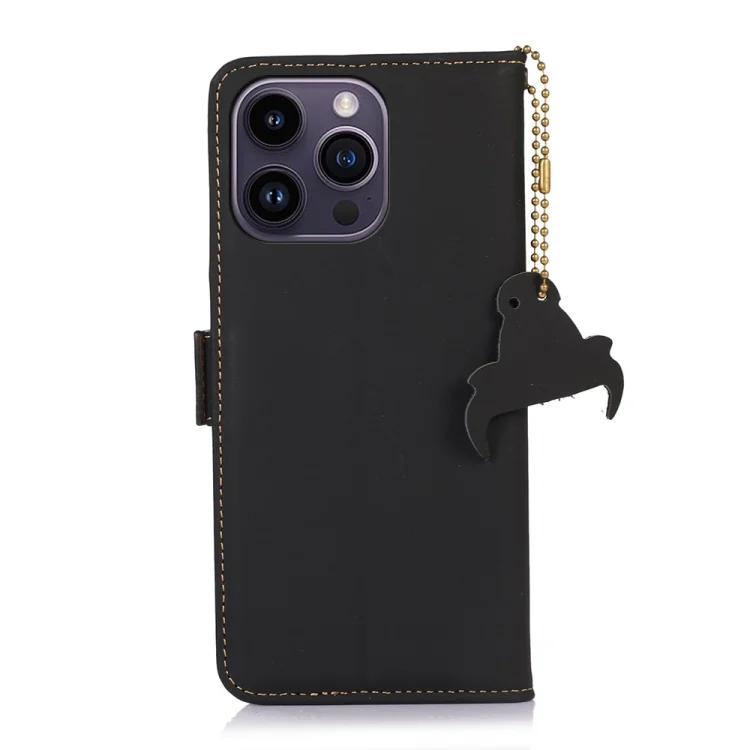 EDA004946105A_2.webp Genuine Leather Magnetic RFID Leather Phone Case, For iPhone 16 Pro Max, For iPhone 16 Pro, For iPhone 15 Pro Max, For iPhone 15 Pro, For iPhone 15 Plus - Image 3