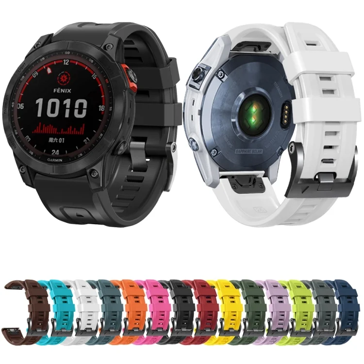 EDA0049487_B1.webp Screw Black Steel Buckle Silicone Watch Band - Image 2