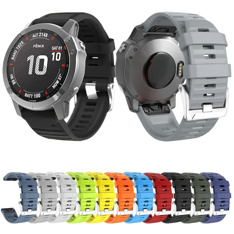EDA0049491_B3.webp Screw Silver Steel Buckle Silicone Watch Band - Image 4
