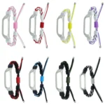 Silicone Bean Braided Cord Nylon Watch Band - Image 2