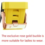 Rose Gold Buckle Silicone Watch Band - Image 3