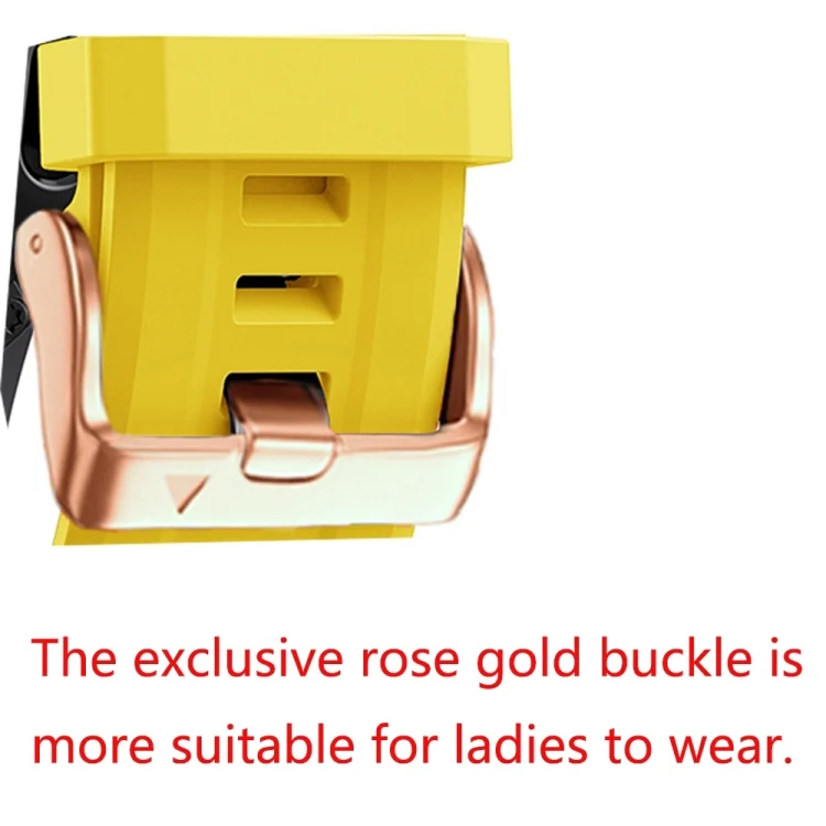EDA0049615_B2.webp Rose Gold Buckle Silicone Watch Band - Image 3
