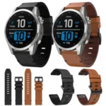 Leather Steel Buckle Watch Band - Image 3