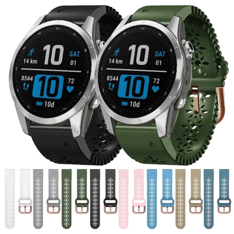 EDA0049626_B1.webp Lady Lace Punch Silicone Watch Band - Image 2