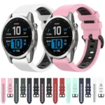 Sports Two-Color Silicone Watch Band - Image 2
