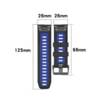 Sports Two-Color Silicone Watch Band - Image 6