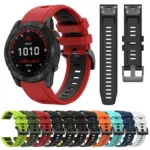 Sports Two-Color Silicone Watch Band - Image 2