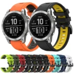 Sports Two-Color Silicone Watch Band - Image 2
