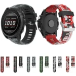 Camouflage Printed Silicone Watch Band - Image 2