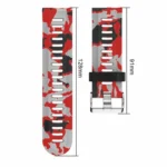 Camouflage Printed Silicone Watch Band - Image 5