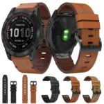 Leather Steel Buckle Watch Band - Image 3