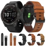 Leather Steel Buckle Watch Band - Image 3