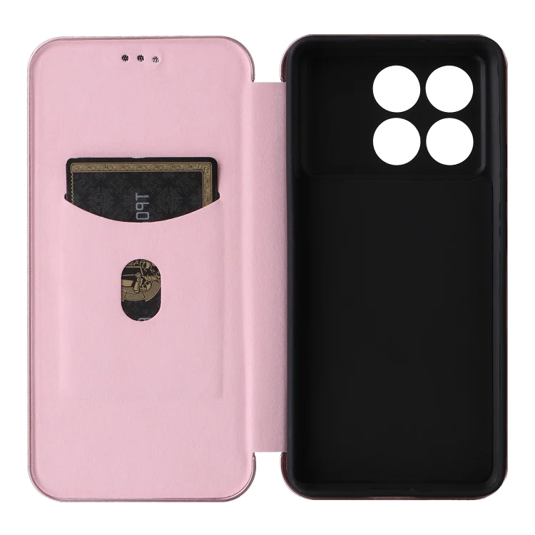 EDA004980410A_3.webp Carbon Fiber Texture Flip Leather Phone Case, For Xiaomi Redmi K70E 5G, For Xiaomi 14 Pro, For Xiaomi 14, For Xiaomi Redmi 13C - Image 4