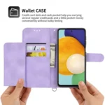 Skin-feel Flowers Embossed Wallet Leather Phone Case, For Xiaomi 14 Ultra, For Xiaomi 14 Pro, For Xiaomi 14, For Xiaomi Redmi Note 13 5G - Image 3