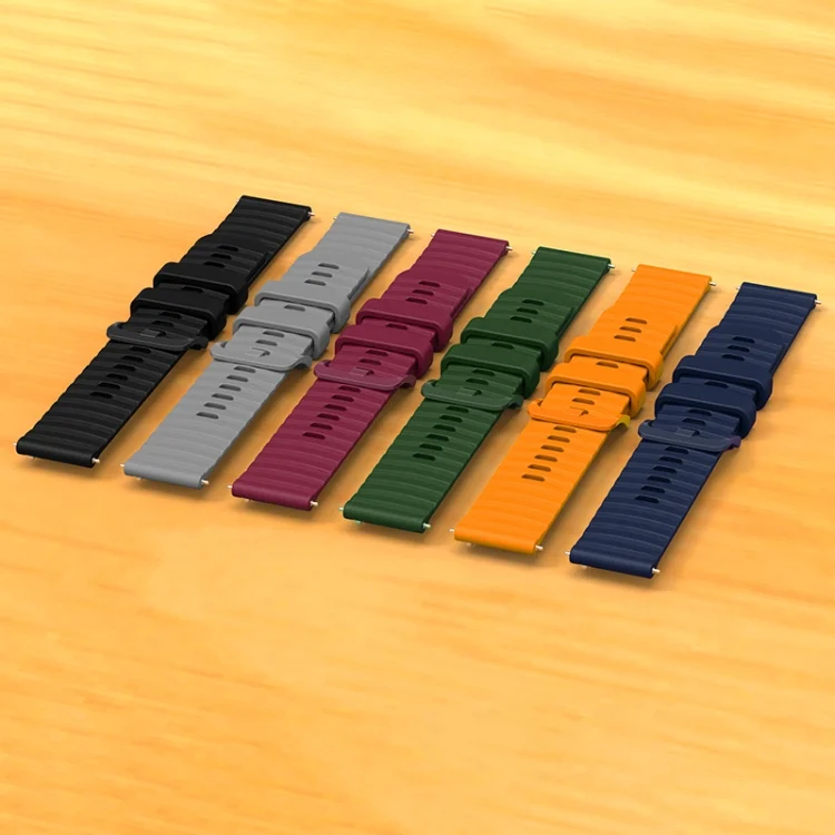 EDA0049969_B4.webp Wavy Dot Pattern Solid Color Silicone Watch Band - Image 5