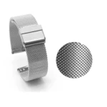 Milan Steel Mesh Double Buckle Watch Band - Image 3