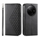 Cubic Grid Calf Texture Magnetic Leather Phone Case, For Xiaomi Redmi A3, For Xiaomi Redmi Note 13 Pro 4G, For Xiaomi Redmi Note 13 4G