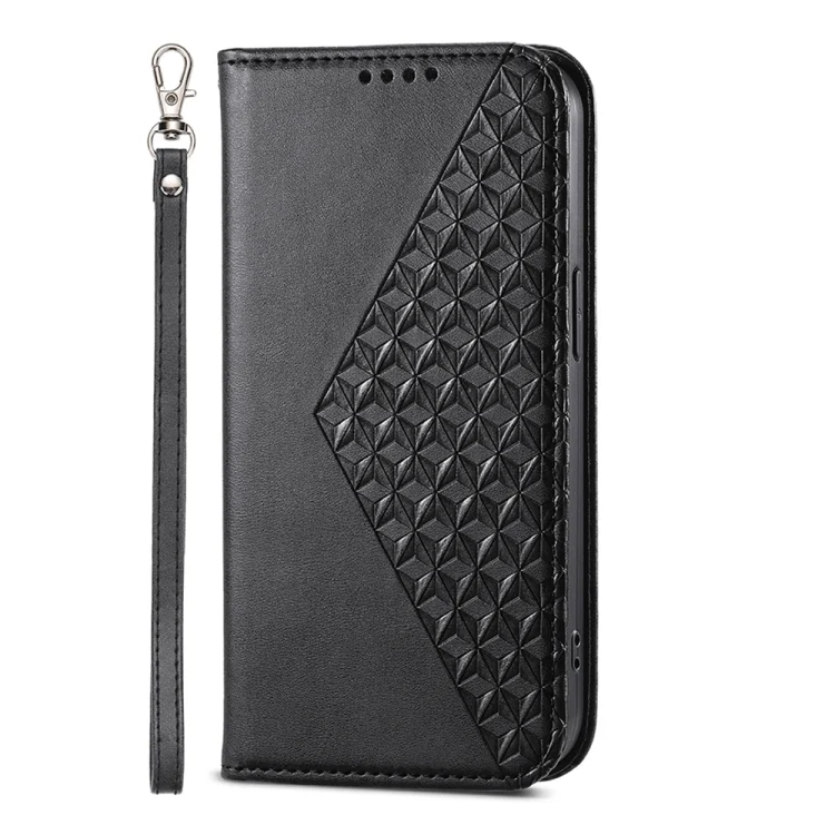 EDA005008211A_1.webp Cubic Grid Calf Texture Magnetic Leather Phone Case, For Xiaomi Poco X6 Pro 5G, For Xiaomi 14 Ultra, For Xiaomi 14 Pro - Image 2