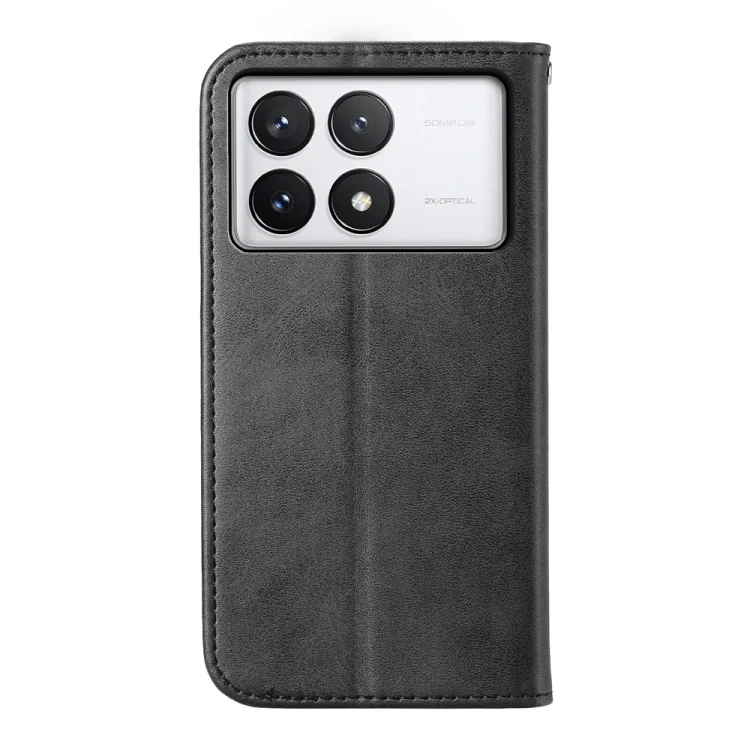 EDA005008211A_2.webp Cubic Grid Calf Texture Magnetic Leather Phone Case, For Xiaomi Poco X6 Pro 5G, For Xiaomi 14 Ultra, For Xiaomi 14 Pro - Image 3