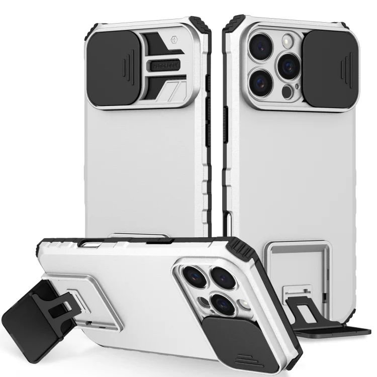 Stereoscopic Holder Sliding Camshield Phone Case, For iPhone 16 Pro Max, For iPhone 16 Pro