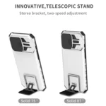 Stereoscopic Holder Sliding Camshield Phone Case, For iPhone 16 Pro Max, For iPhone 16 Pro - Image 3