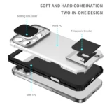 Stereoscopic Holder Sliding Camshield Phone Case, For iPhone 16 Pro Max, For iPhone 16 Pro - Image 4