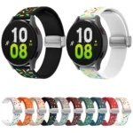 Sports Rainbow Dots Magnetic Silver Buckle Silicone Watch Band - Image 2