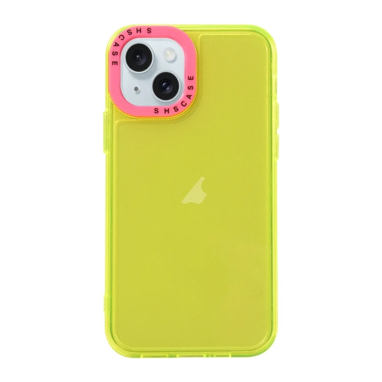 Color Contrast Lens Frame Transparent TPU Phone Case, For iPhone 15 Plus, For iPhone 14 Pro