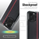 LC.IMEEKE 3 in 1 Carbon Fiber Texture Shockproof Phone Case, For iPhone 11, For iPhone 11 Pro, For iPhone XS, For iPhone XR, For iPhone XS Max, For iPhone X, For iPhone 7 Plus / 8 Plus - Image 5