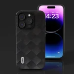 ABEEL Weave Plaid PU Phone Case, For iPhone 15 Pro Max, For iPhone 15 Plus, For iPhone 15, For iPhone 15 Pro - Image 2